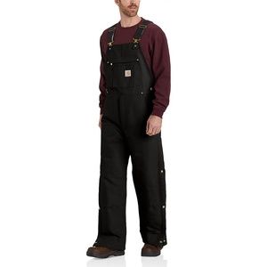 LOOSE FIT FIRM DUCK INSULATED BIB OVERALL - 2 WARMER RATING